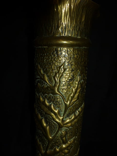 Bewerkte koperen  hulzen