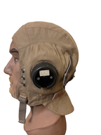 Casque de vol original anglais de type D de la Royal Air Force (RAF) Seconde Guerre mondiale