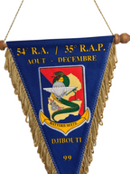 French military pennant Djibouti 1999