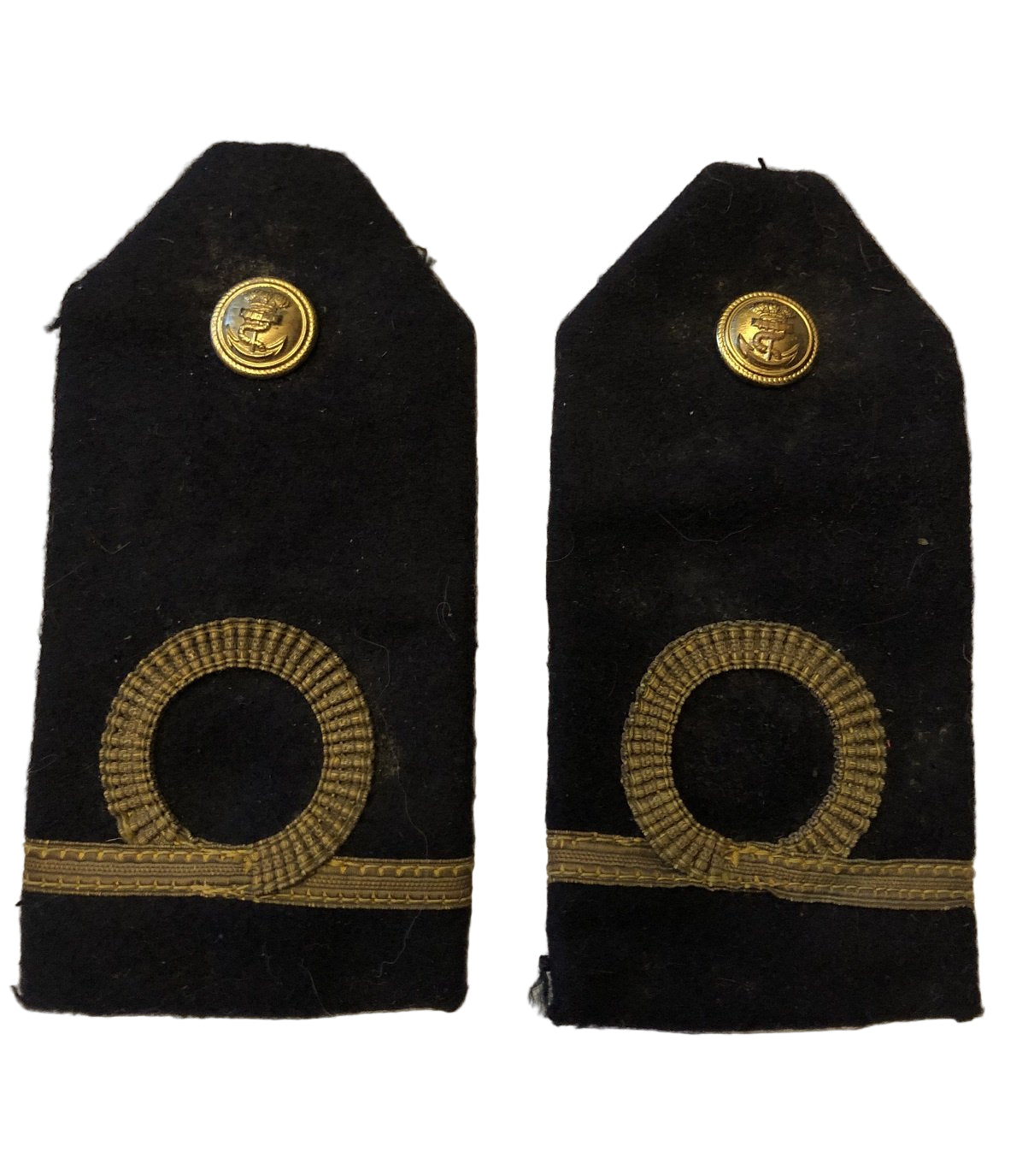 1 paar epauletten Marine  Adjudant Onder Officier  wo2