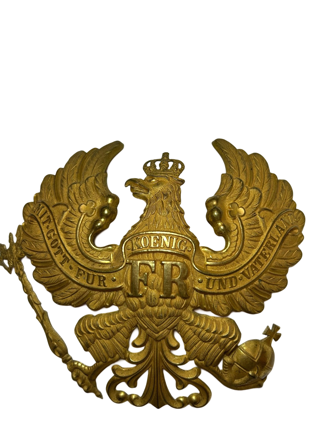 Pruisische Officiers Pickelhaube Plaat M1891