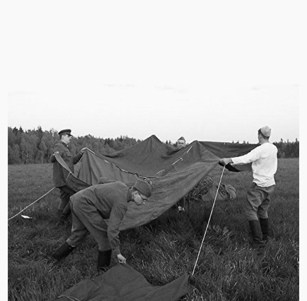 Original Soviet Canvas Poncho / Shelter Half (USSR) WWII