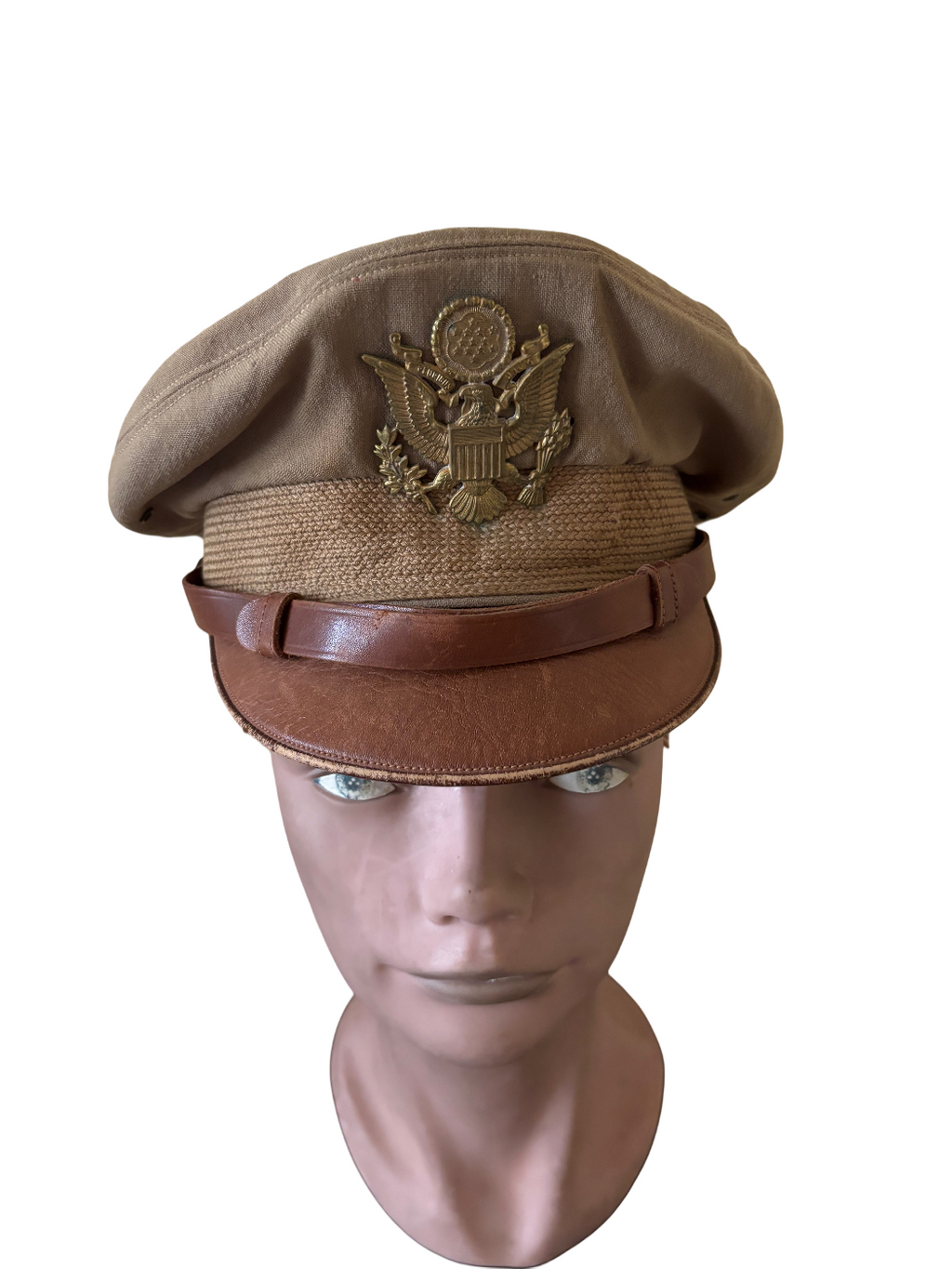 US WW2 Pilot Visor Crusher Cap size 7