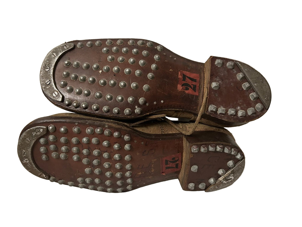 Franse lederen gevechts schoenen wo2