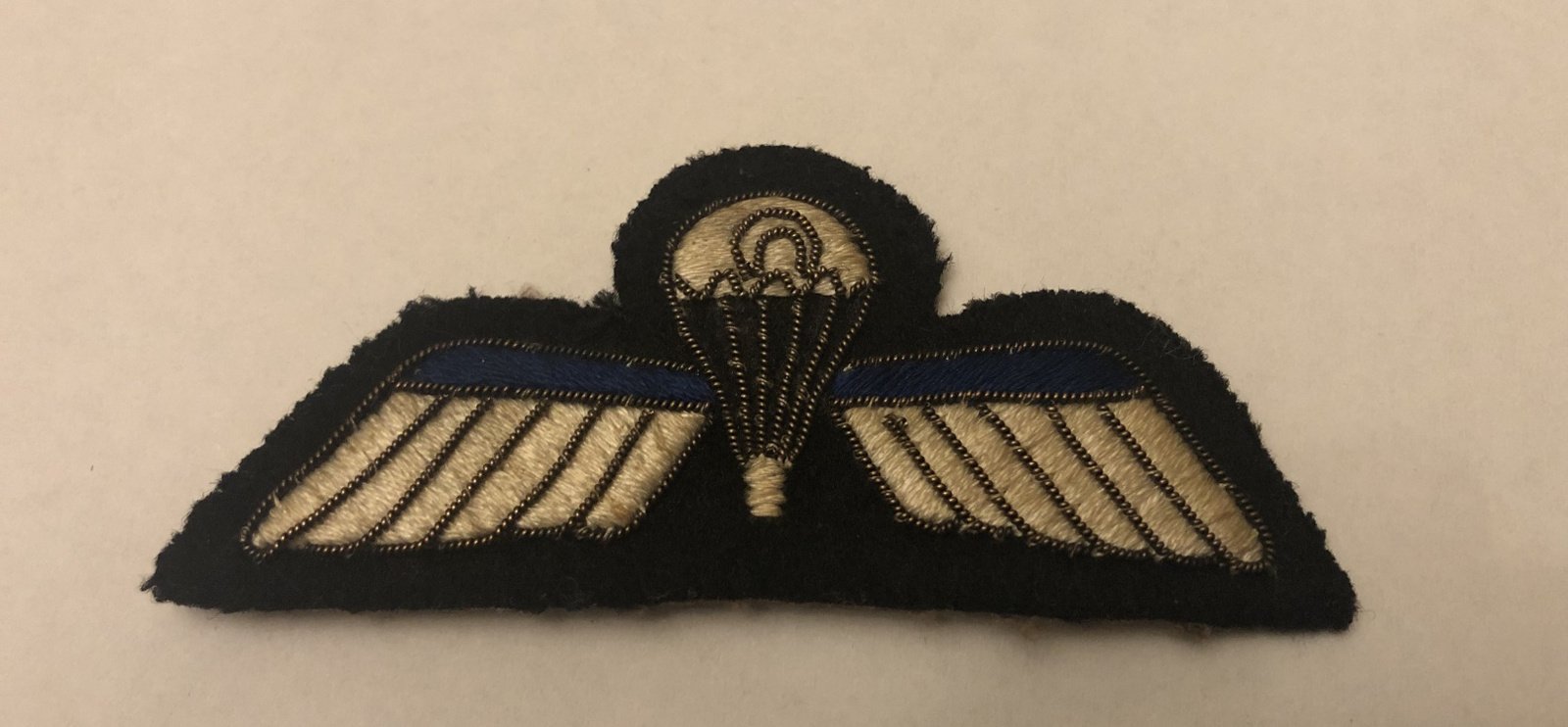 Handgeborduurde Para wing