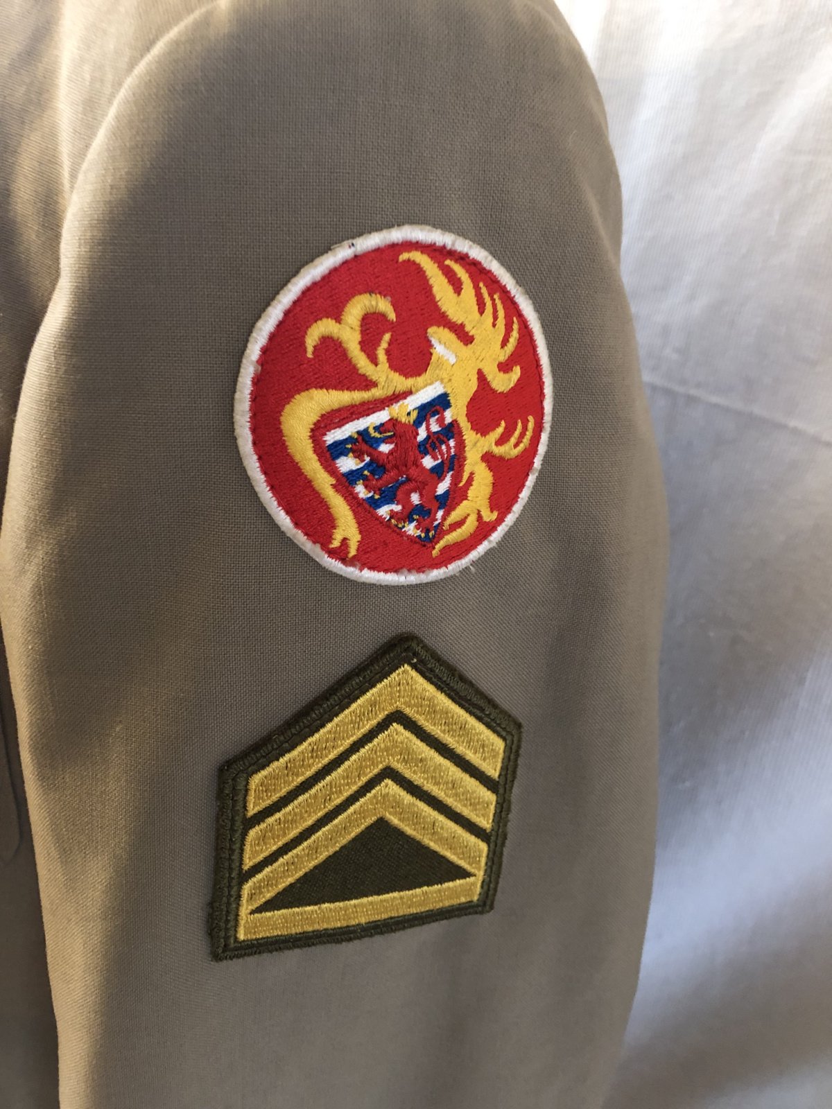 Luxemburg militaire  tuniek jaren 60-70