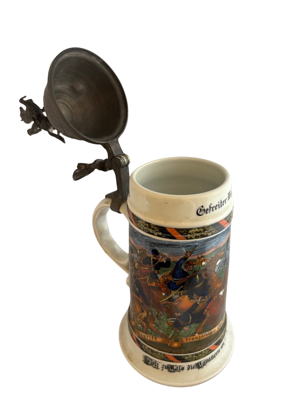 German reservist beer stein