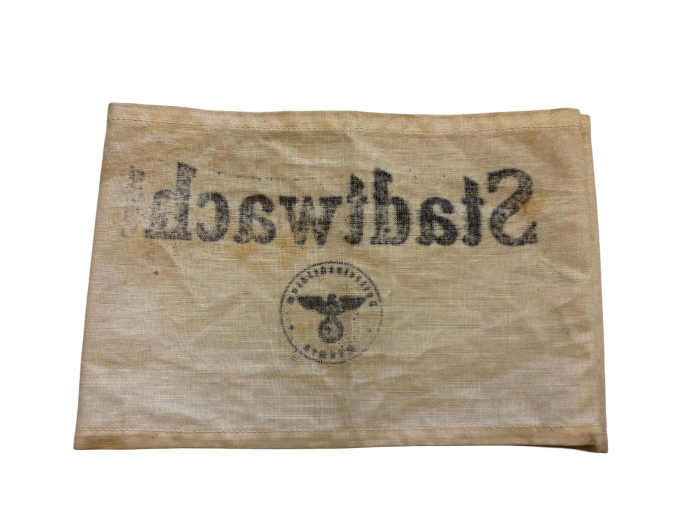 Zeldzame omkeerbare Ordnungsdienst & Stadtwacht Armband WW2