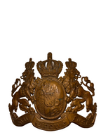 Bavarian soldiers' helmet plate "In Treue Fest"