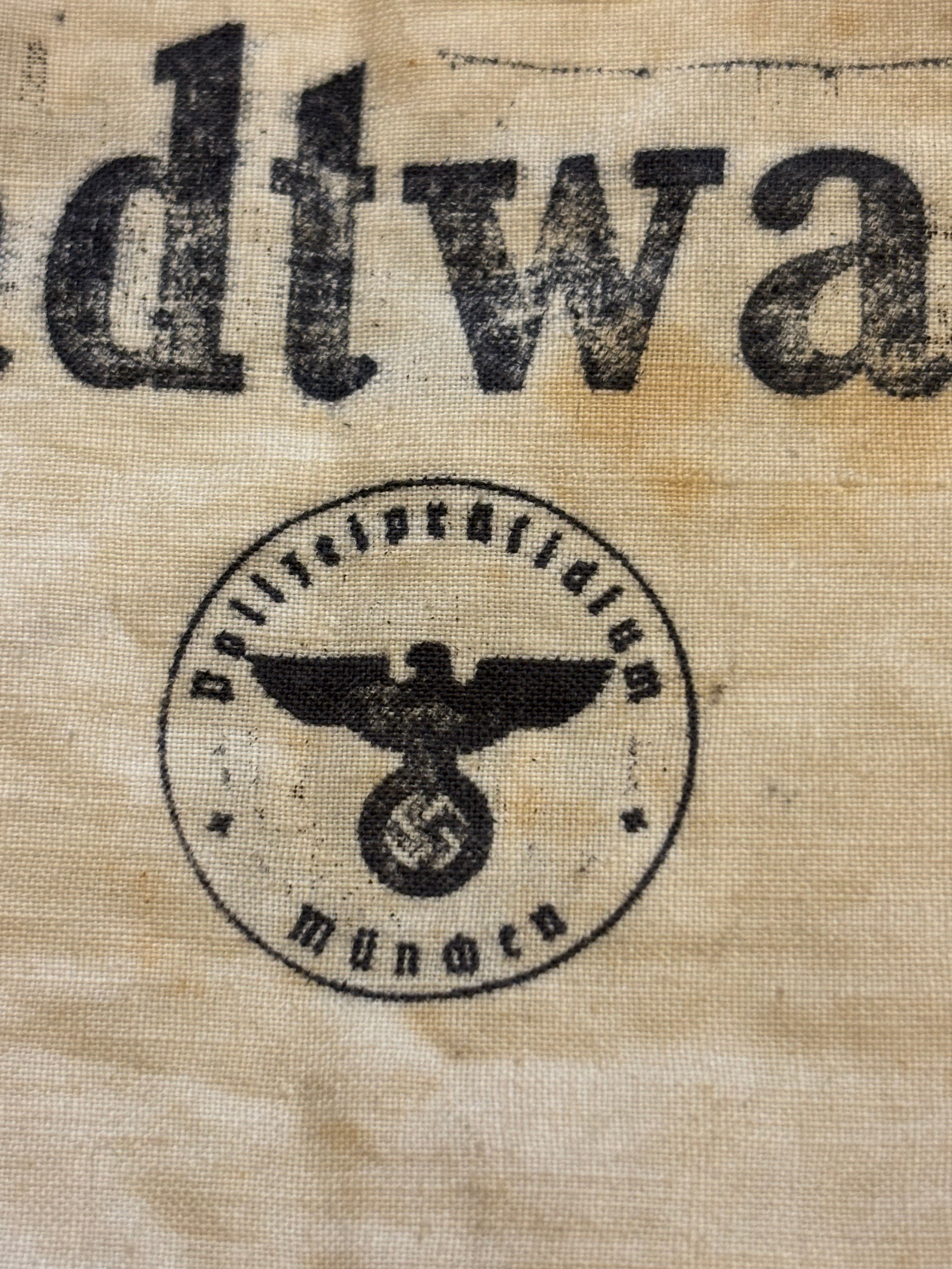 Zeldzame omkeerbare Ordnungsdienst & Stadtwacht Armband WW2