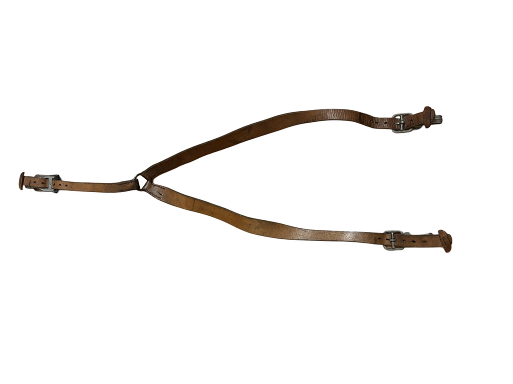 Fallschirmjäger leather y-strap