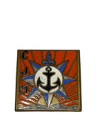 Zeldzaam Frans geëmailleerd CJM-insigne - Vichy