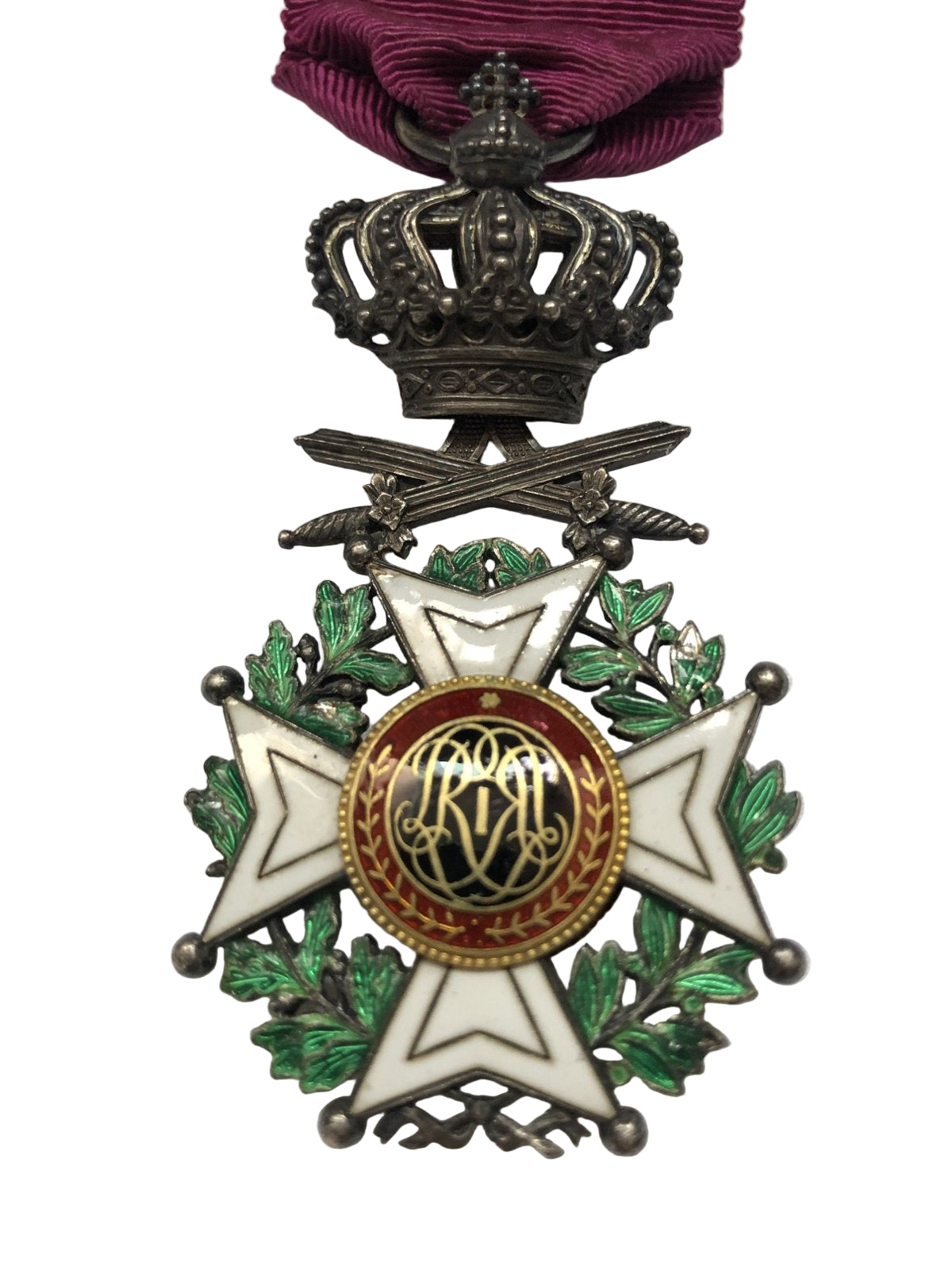 Belgische medaille Leopold 1  orde met zwaarden