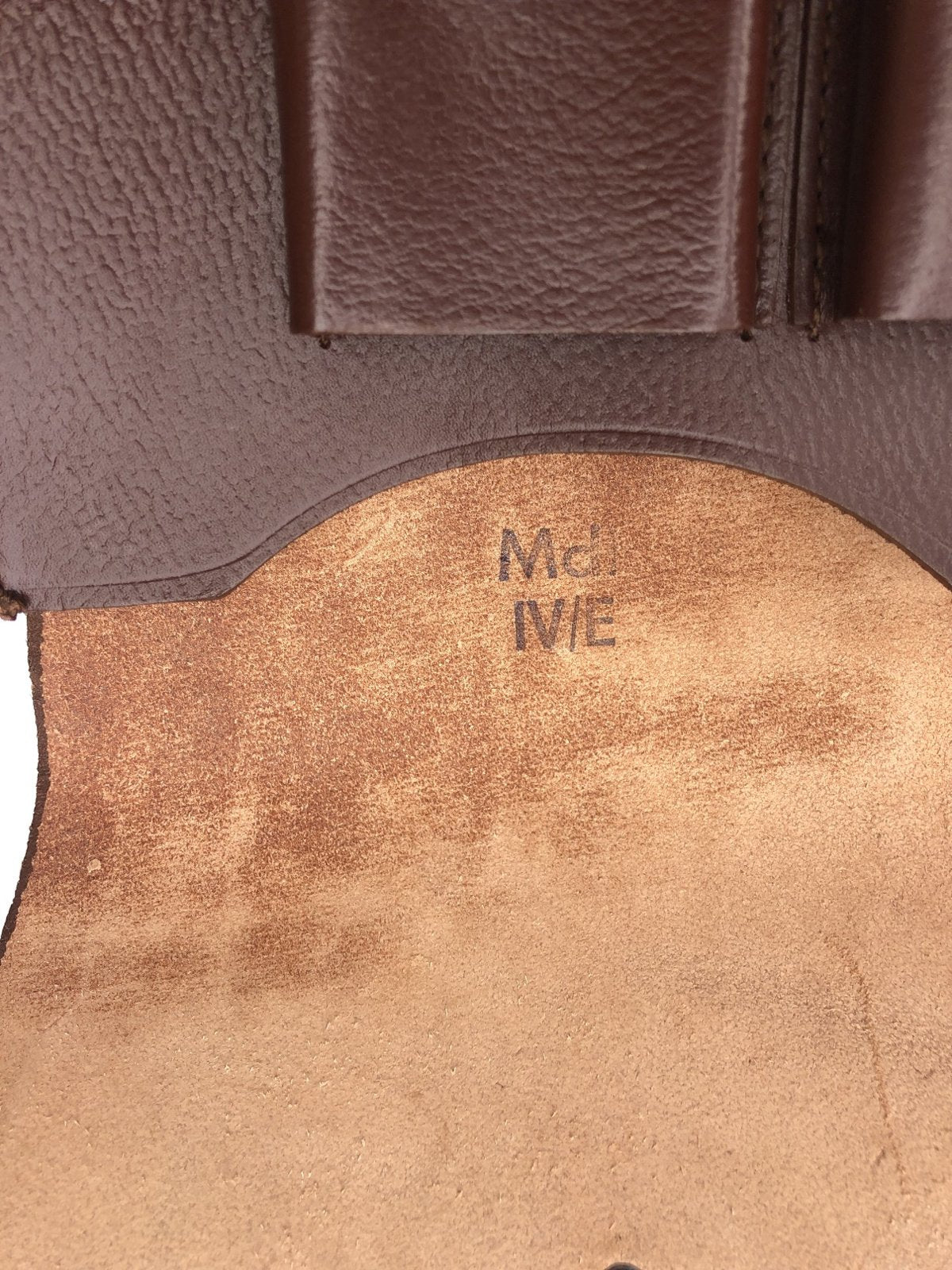 Bruin lederen kaartentas MDI