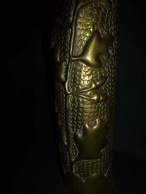 Bewerkte koperen hulzen