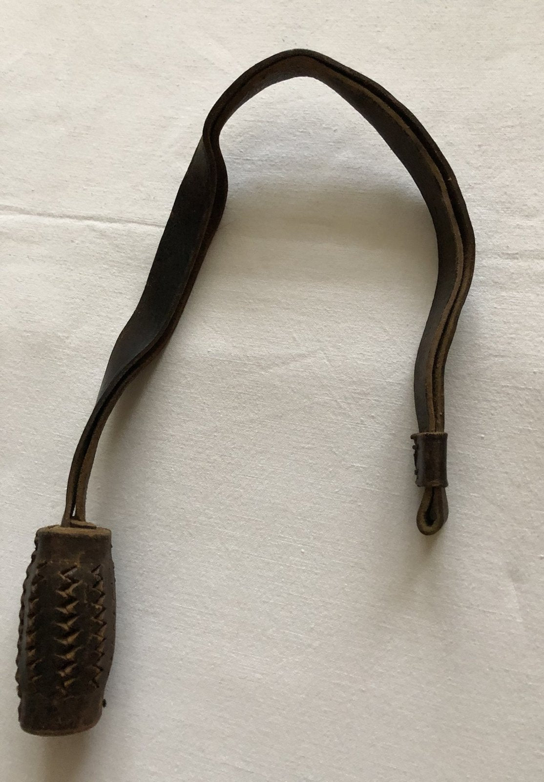 Bruin lederen sabelkwast