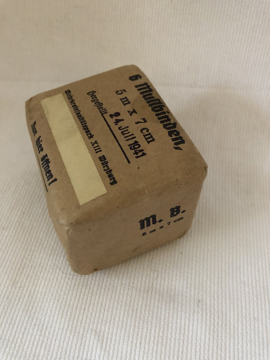 Sanitäter 6 Mullbinden 1941