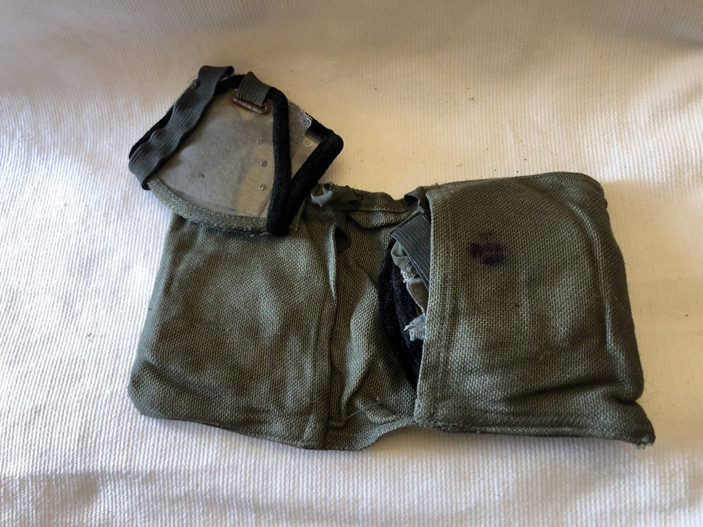 2 Wehrmacht stofbrillen in hoesje wo2 ( Augenschützer)