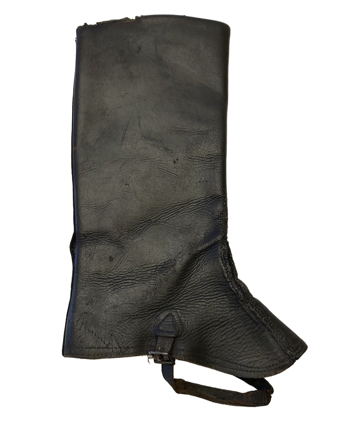 1 Zwart lederen beenkap wo2