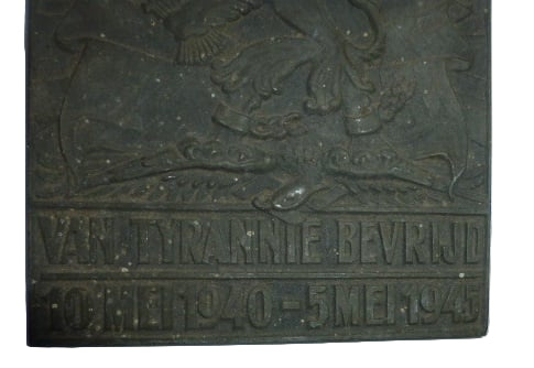 Herdenkings plaquette