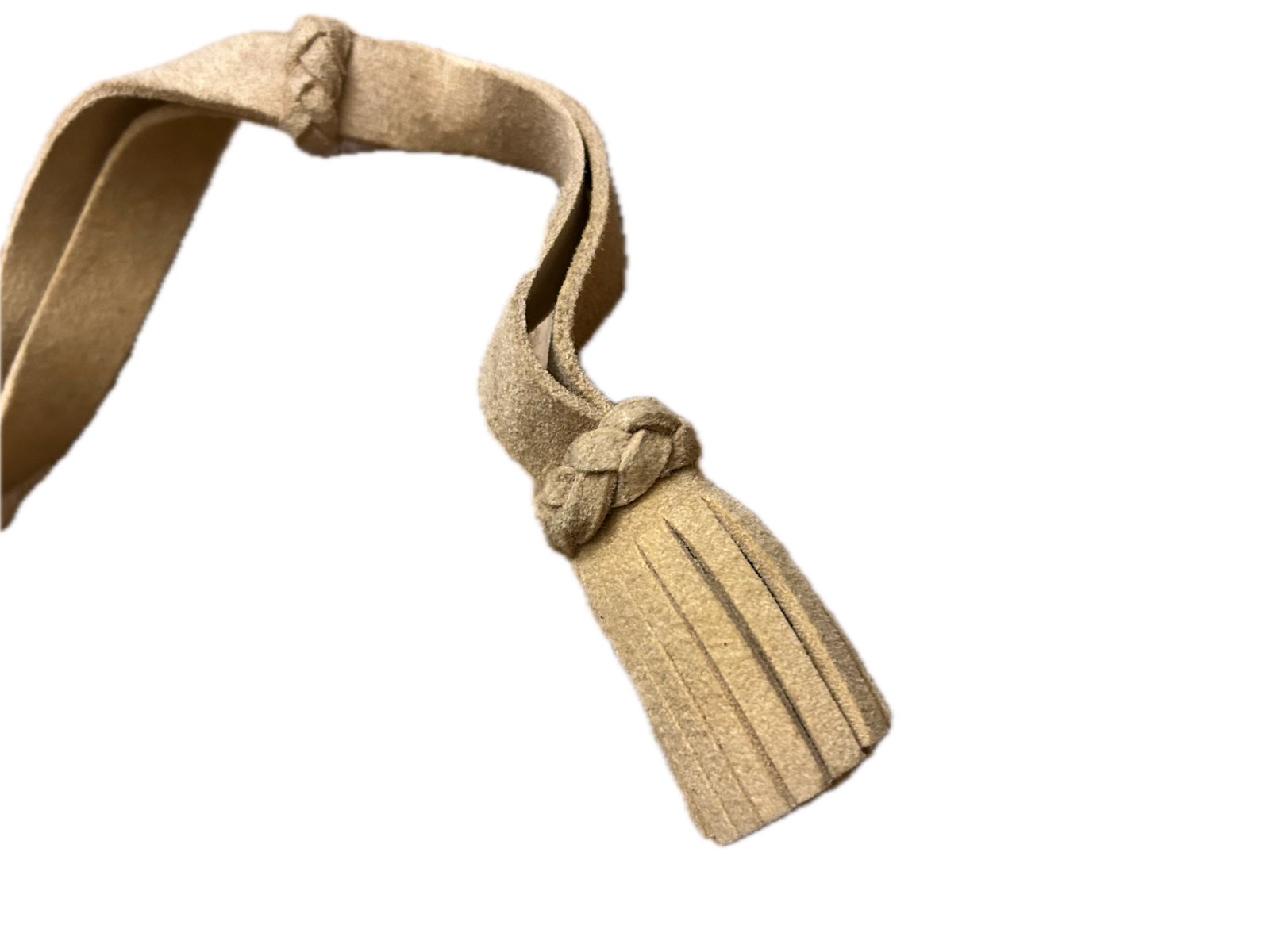 Antieke buffel lederen sabelkwast