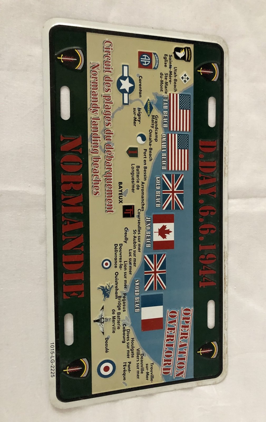 D.Day Normandie 6.6.1944 nummerplaat