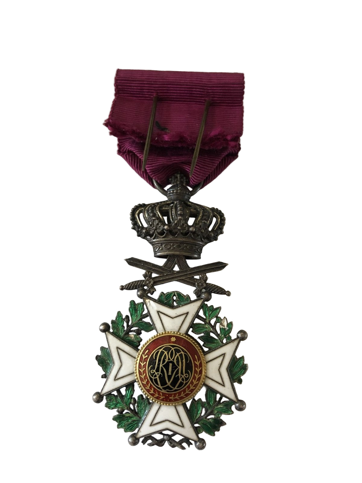 Belgische medaille Leopold 1  orde met zwaarden