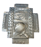 Bronzen plaquette van het Vuurkruis