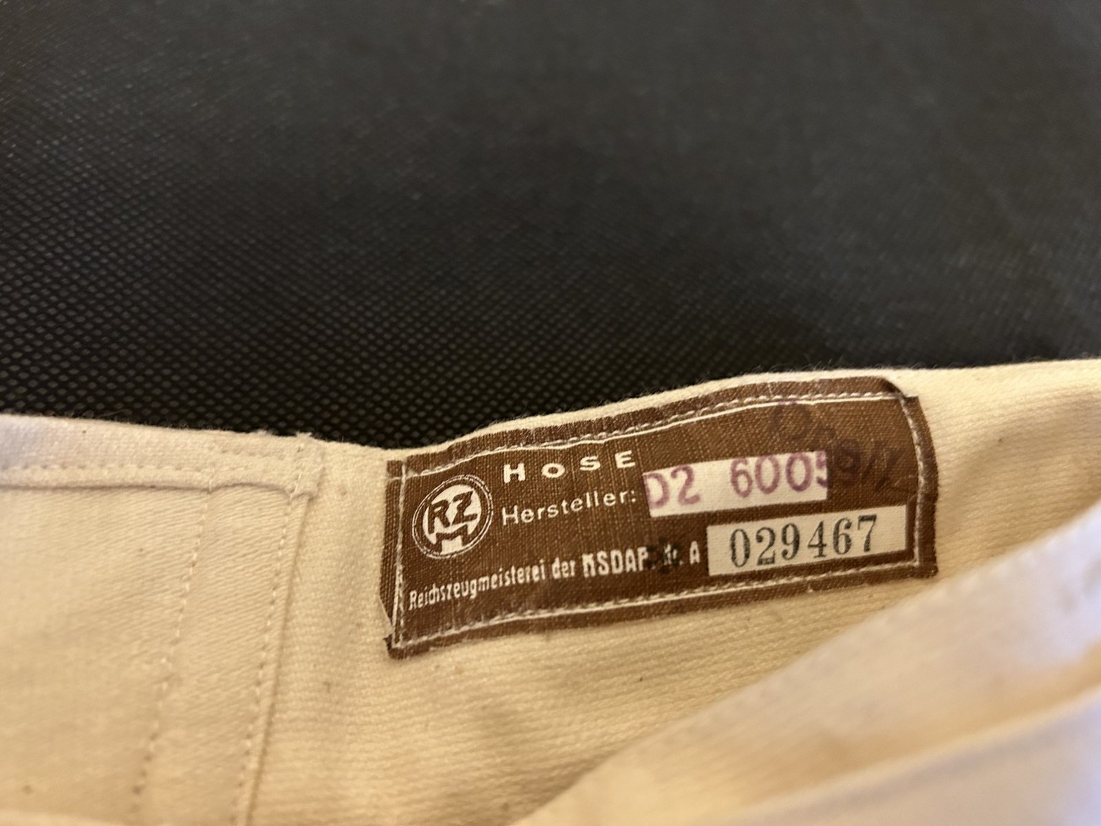 AHS  drillich hose wo2