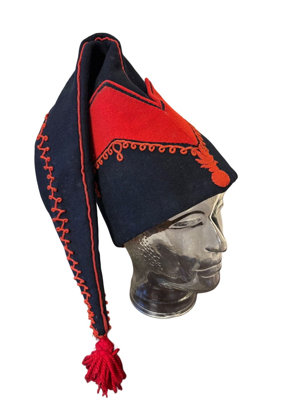 Zeldzame Theater aanmaak Franse bonnet de police d’artillerie