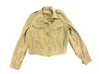 Brits legerwerkjack groen denim jaren 50