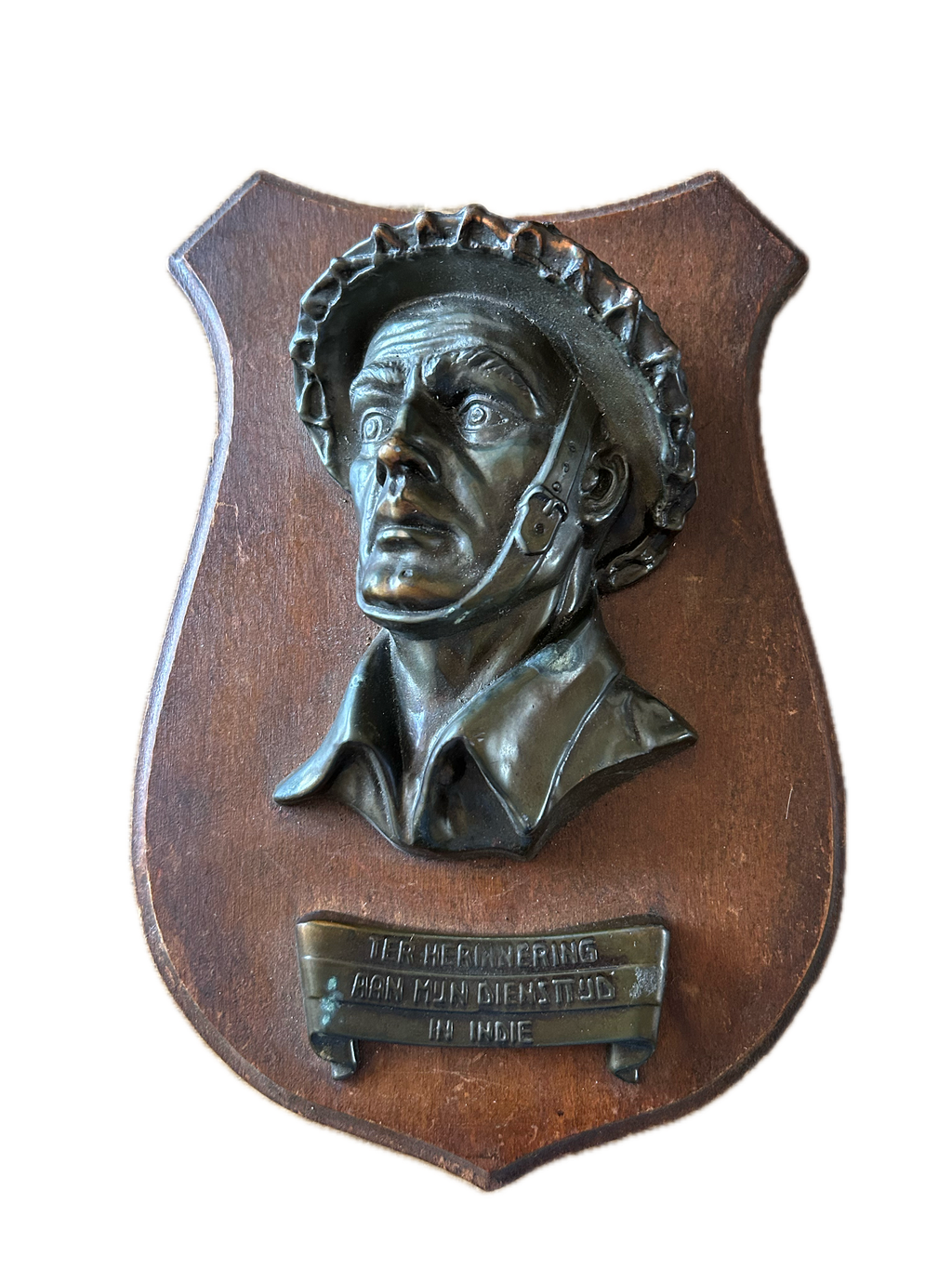Plaquette Ter Herinnering aan mijn diensttijd in Indië