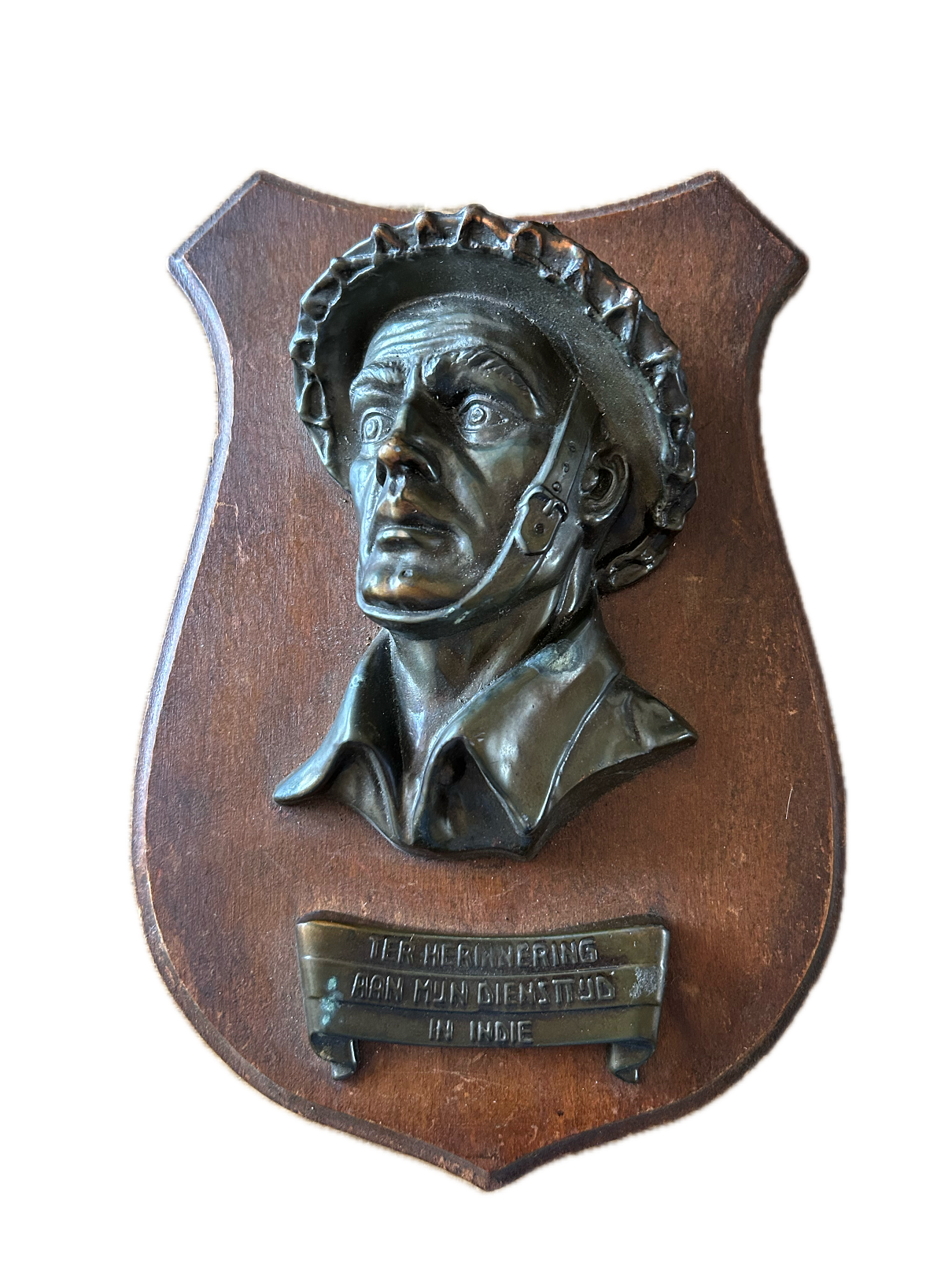 Plaquette Ter Herinnering aan mijn diensttijd in Indië