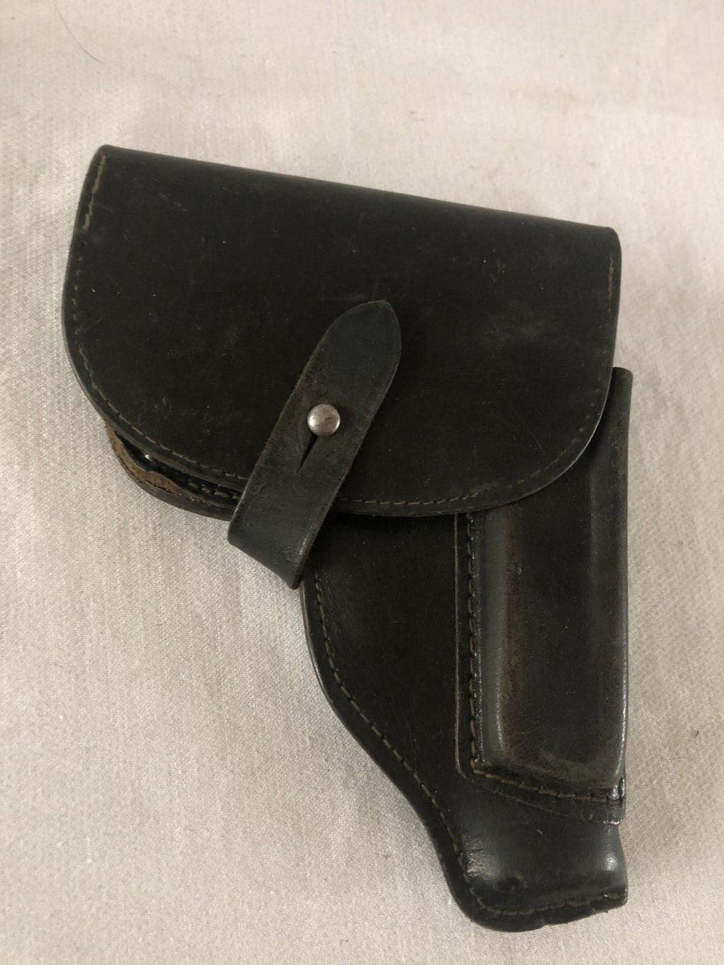 Zwart lederen holster