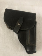 Zwart lederen holster