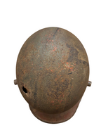 Camouflage German M16/M17 Stahlhelm WW1 with bullet impact