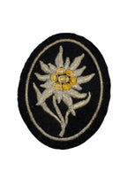 Waffen-SS Edelweiss Gebirgstruppen mouwembleem WW2
