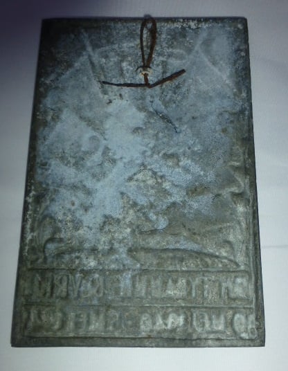 Herdenkings plaquette