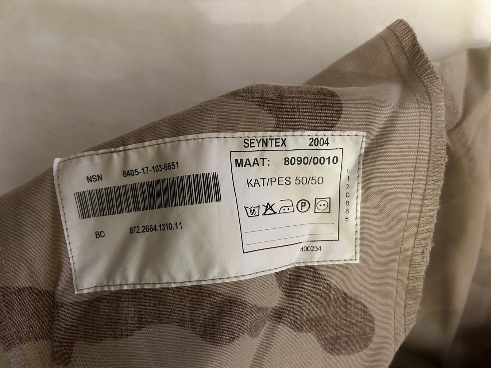 KL Desert camouflage broek   8090-0010