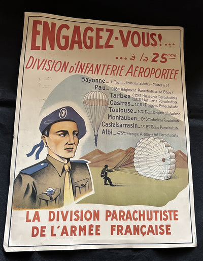 Affiche Parachutiste Française