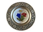 Antiek wandbordje met Edelweiss