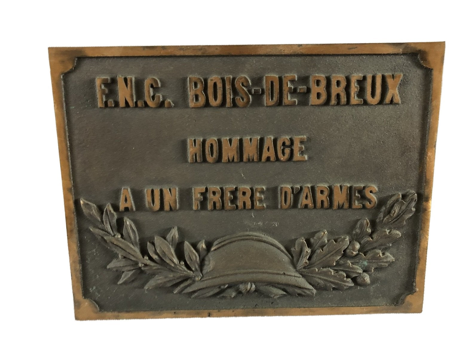 Bronzen plaquette FNC