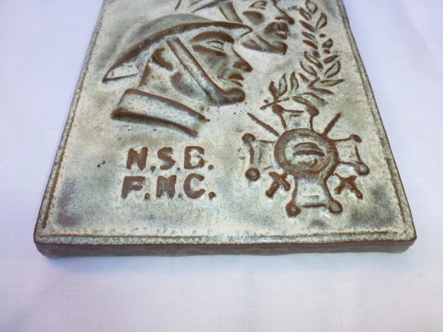 Belgische plaquette  oudstrijders  wo1