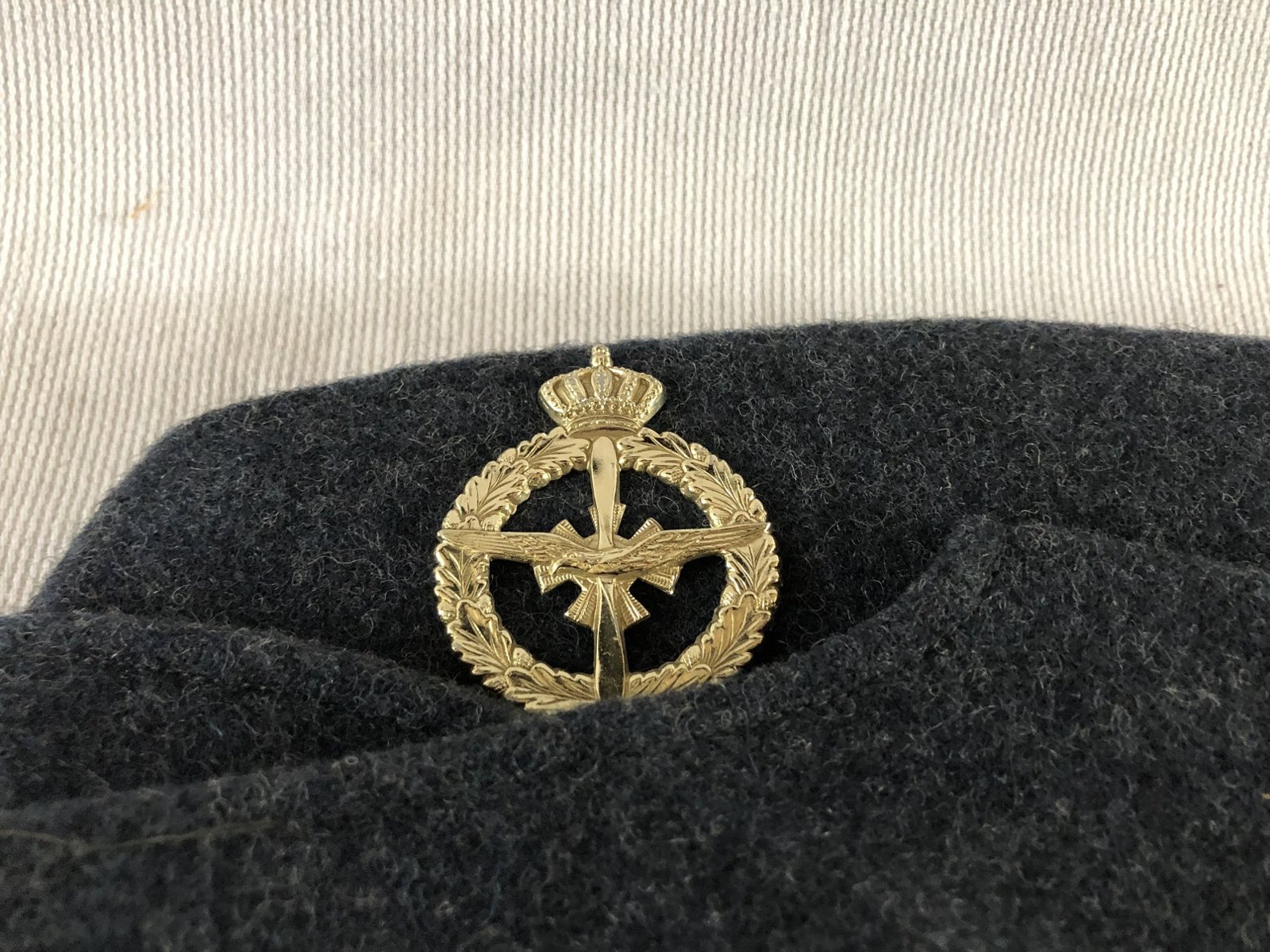 Wollen veldmuts jaren 50