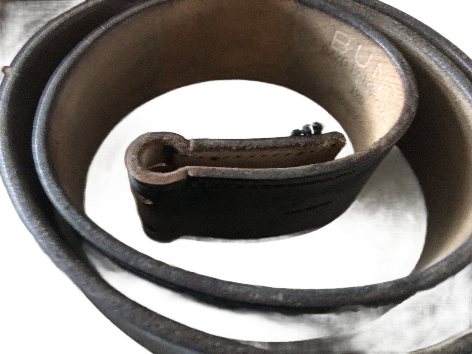 Duitse lederen koppelriem