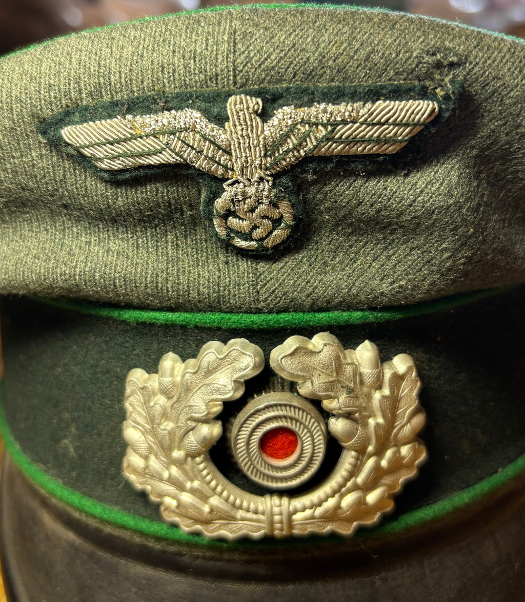 German Officer Schirmmütze Jäger Grobe 56 WW2