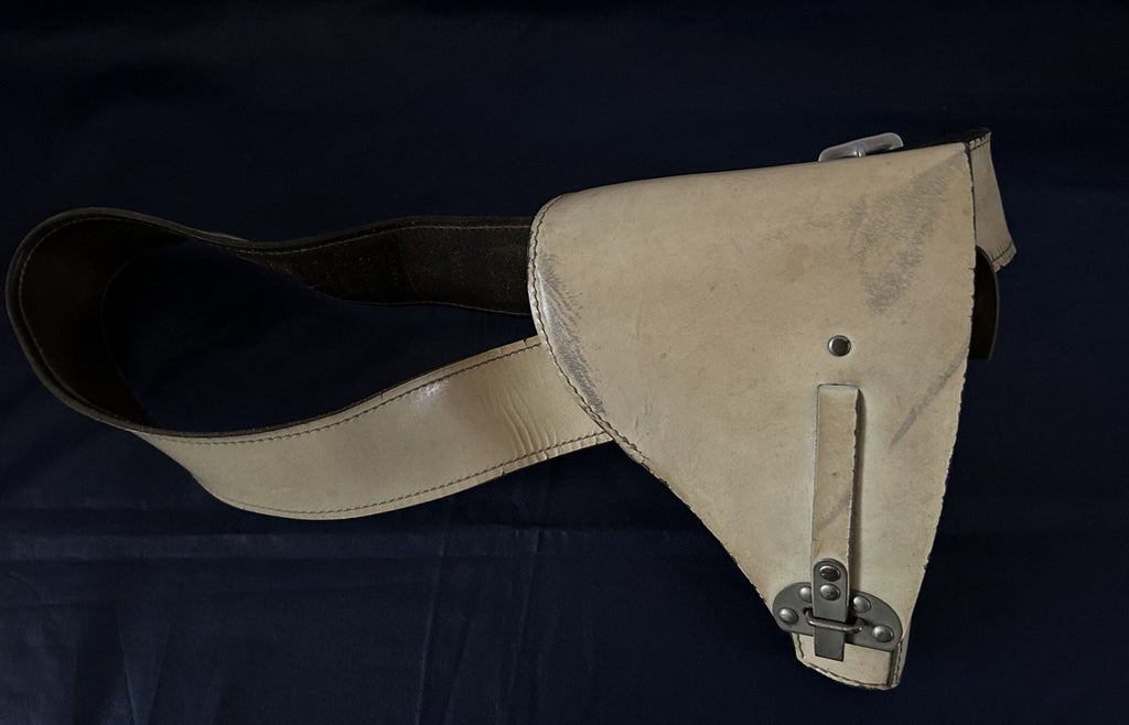 Witte koppel en Pistool holster Politie jaren 50