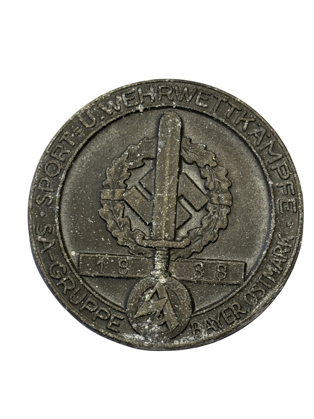 SA Sports and Military Competitions SA Group Bavarian Ostmark 1938 Tinnie