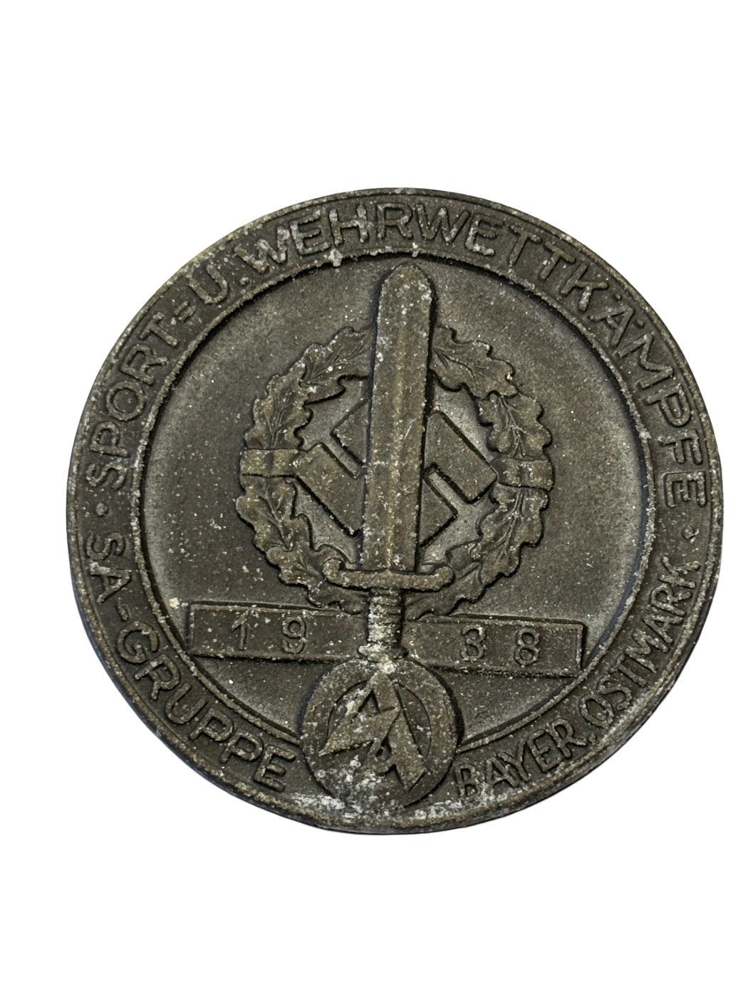 SA Sports and Military Competitions SA Group Bavarian Ostmark 1938 Tinnie