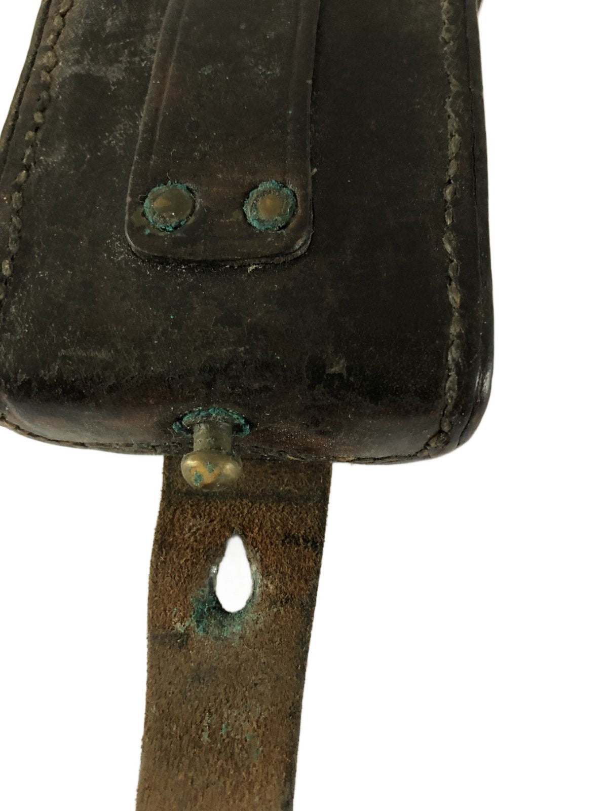 Lederen magazijntasje voor de Hembrug Karabijn